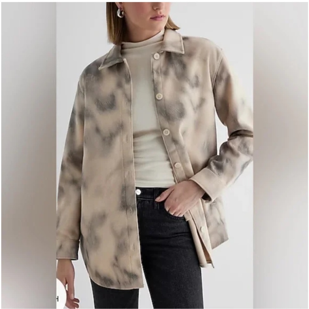 Express Women’s Oversized Brushed Twill Shacket